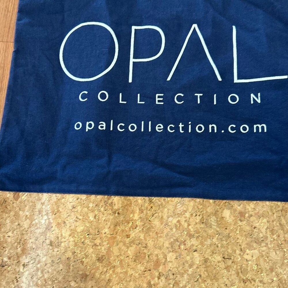Opal collection blue tan cork tote bag - Picture 2 of 5